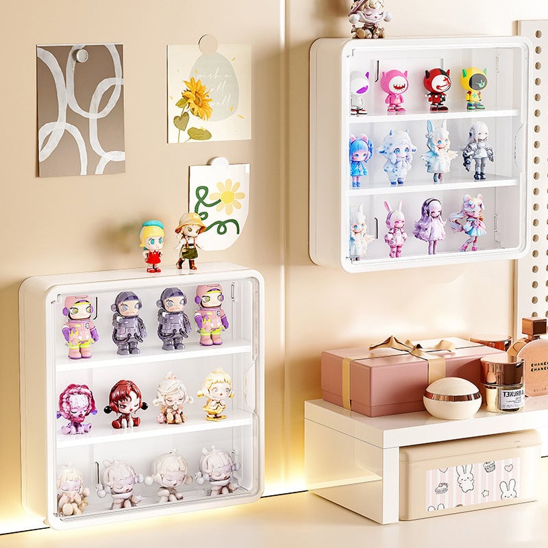 Wall-mounted blind box storage and display rack