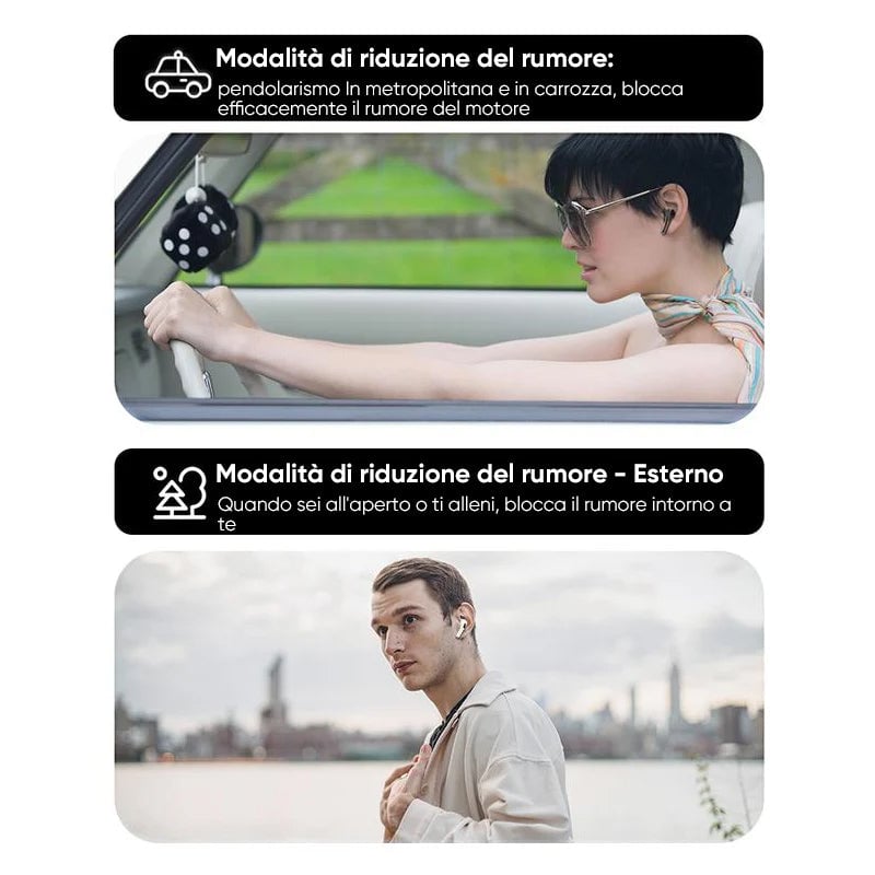 Auricolari Bluetooth con cancellazione del rumore