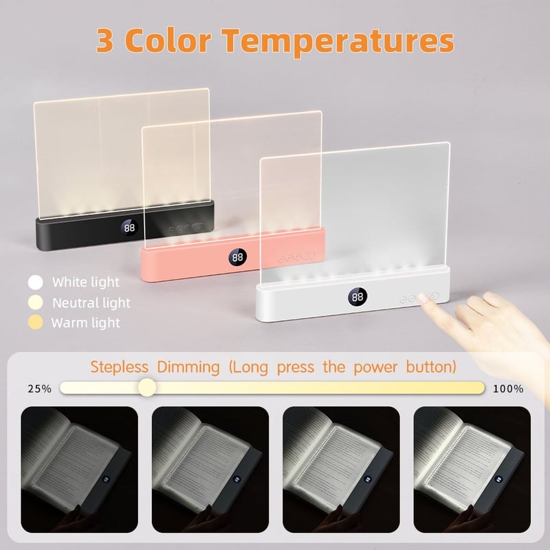 Smart Dimmable Reading Lamp – Adjustable Timer & Eye-Care Desk Light for Study or Bedside
