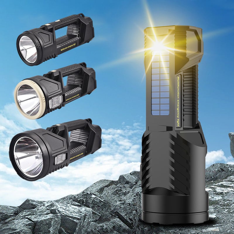 Sterke multifunctionele LED-zaklamp voor buiten