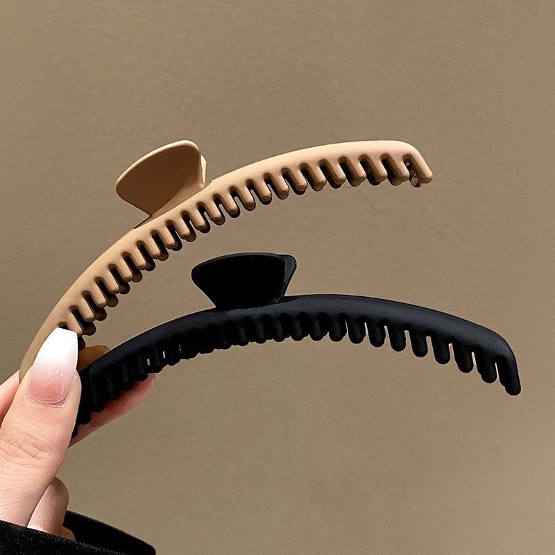 Elegant Frosted Gripper Hair Clips for Women