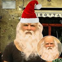 Weihnachten lustige alte Mann Maske