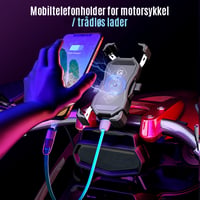 Mobiltelefon trådløs lader for motorsykkel
