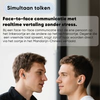 Kleurenscherm ruisonderdrukkende vertaling hoofdtelefoon