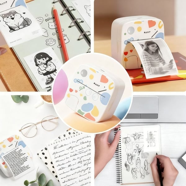 Mini Wireless Bluetooth Label Printer