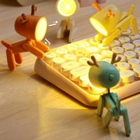 Mini lampe de nuit LED en forme de chiot et de cerf avec dessin animé mignon