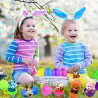 Prefilled Easter Eggs, Filled with Plush Animal Toys(28 pcs/set)