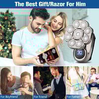 Sakerplus 6-in-1 Bald Head Shaver Kit