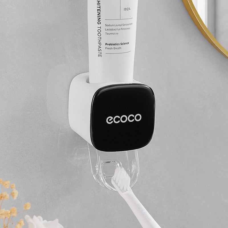 Wall-mounted toothpaste squeezer