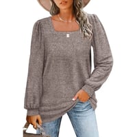 Puff Sleeve Square Neck T-Shirt