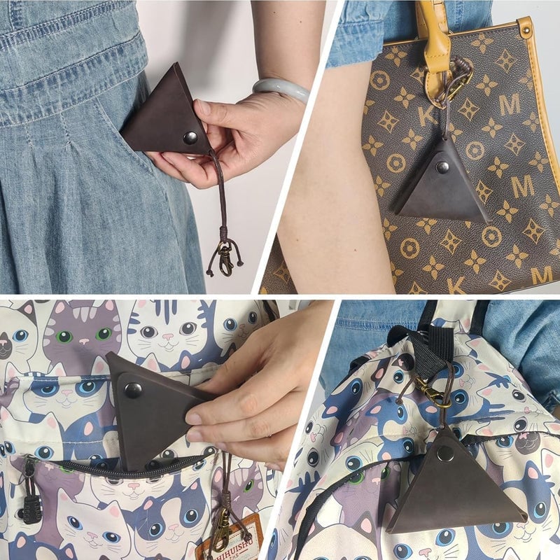 Distressed Leather Coin Purse