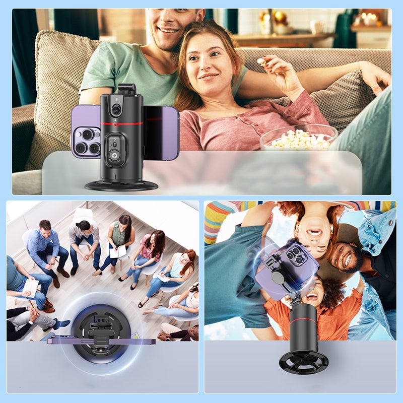 360° Smart Tracking Gimbal met Gezichtsherkenning