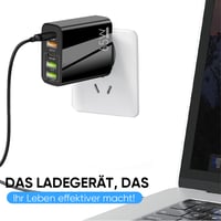 Multiport-Adapter 65W Schnellladegerät - EU-Standard