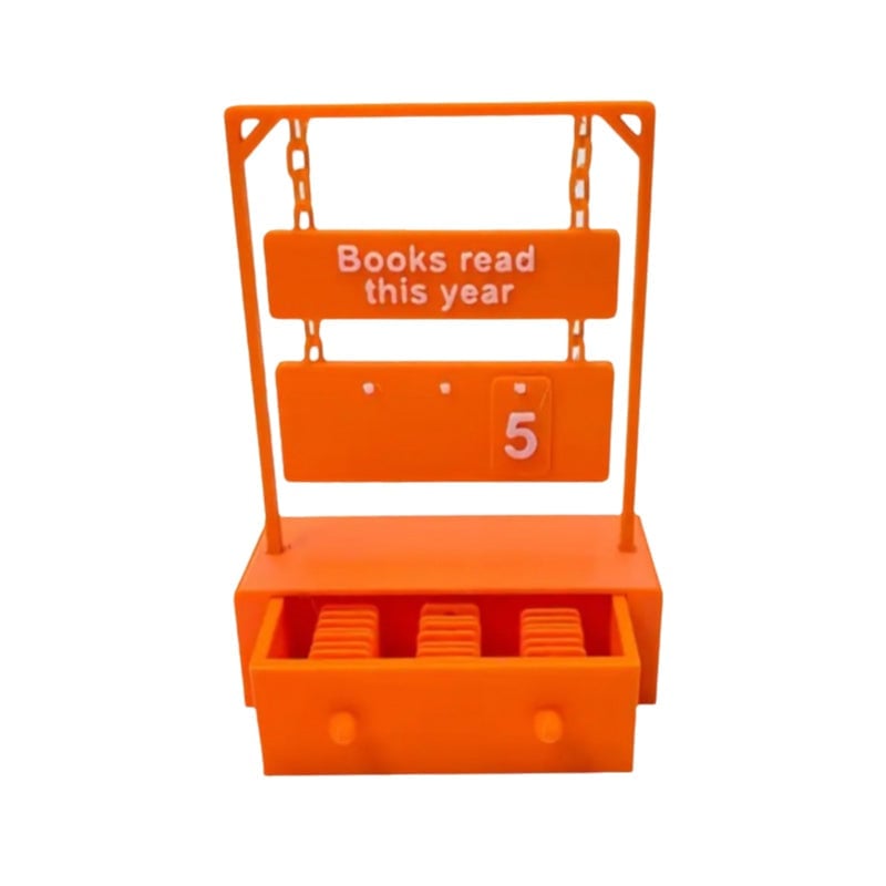 Hanging Book Counter With Numbers