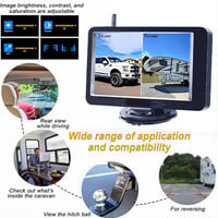 Sakerplus Magnetic Solar Wireless Backup Camera
