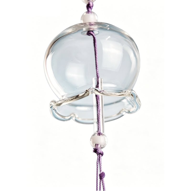 Whimsical Glass Doodle Wind Chimes Outdoor Decor