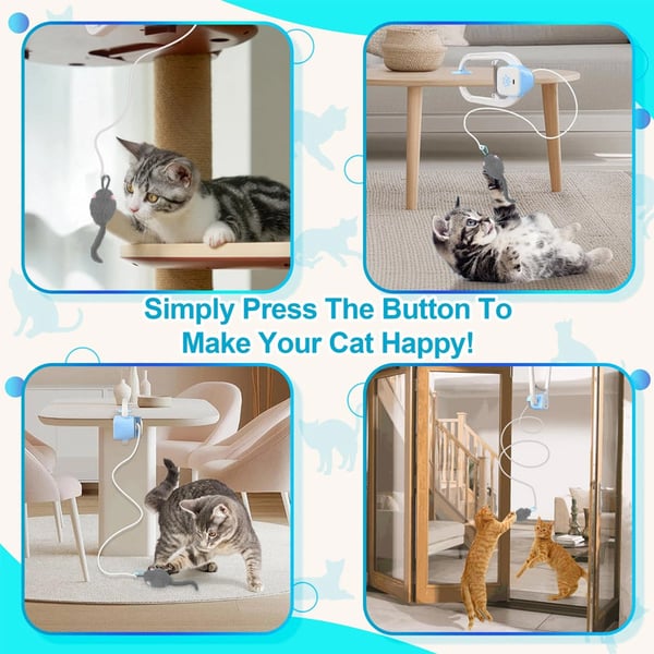 Remote-Controlled Cat Paw Electric Cat Toy Door Clamp