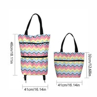 Foldable Shopping Trolley Tote Bag