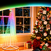 Kexon™ Smart Christmas Tree Shaped String Lights