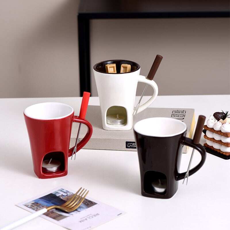 Tasse à fondue multifonctionnelle en céramique
