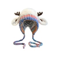 Cute Christmas Antler Beanie Hat