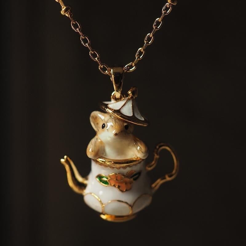 Mouse In My Teapot Jewelry Set