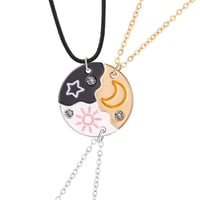 Sun Moon Star Friendship Necklaces