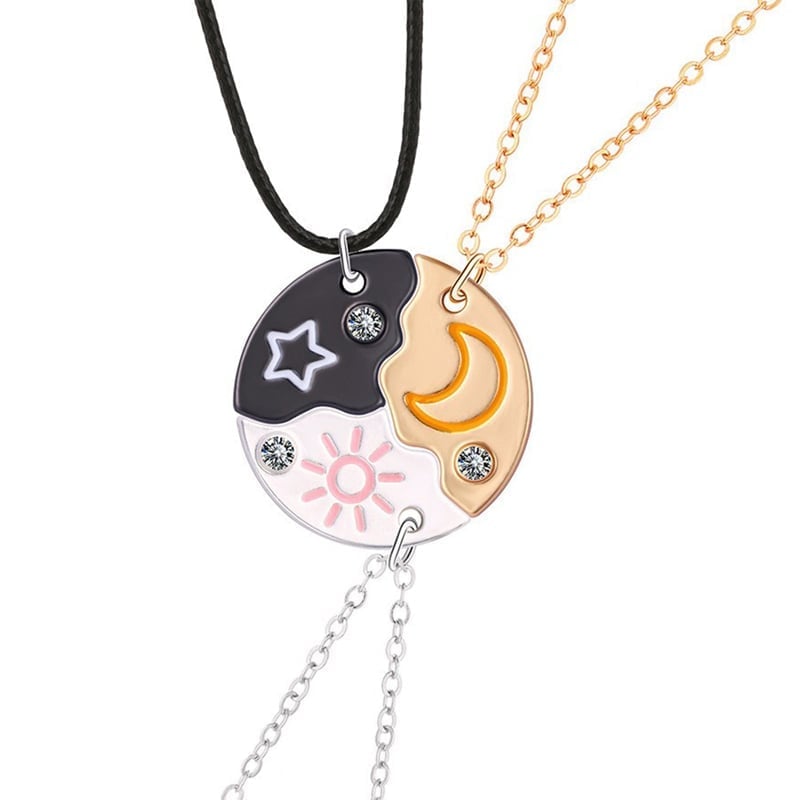 Sun Moon Star Friendship Necklaces
