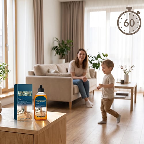 Family enjoying a clean and dry floor