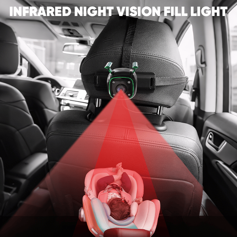 Sakerplus Baby Car Monitor with Dual Cameras