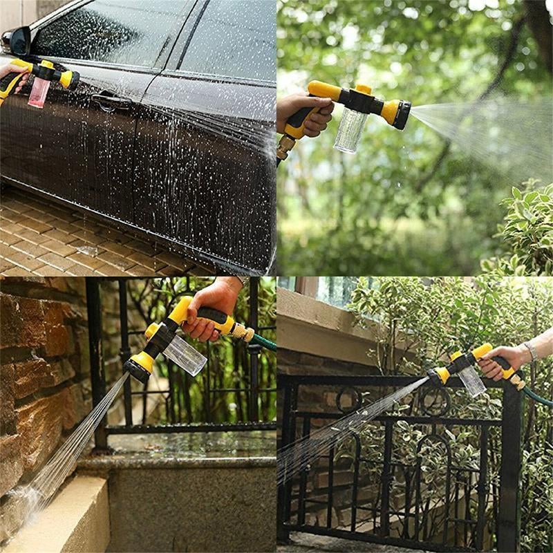 Multifunctional Garden Hose Spray Gun Set, Pet Shower Car Foam Water Gun
