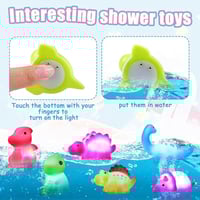 Glowing Dinosaur Shaped Bath Toy