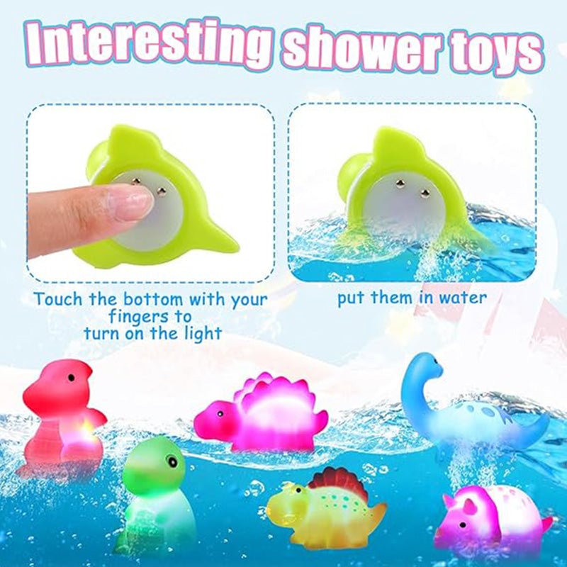 Sale- Glowing Dinosaur Shaped Bath Toy