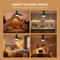 Kexon™ Portable Small Ceiling Fans with Lights