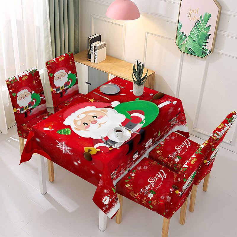 Stretch kerst tafelkleed