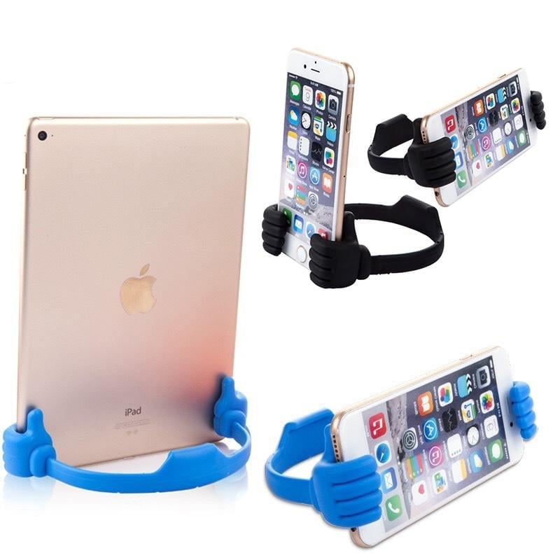 Pollice In Su Supporto Per Telefono Pigro