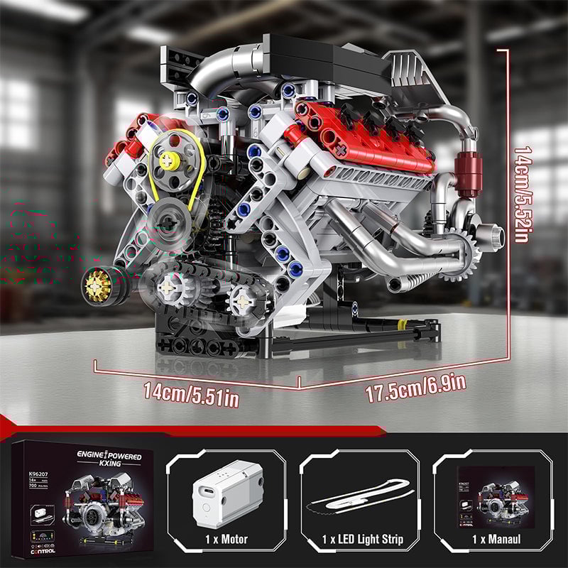 Sakerplus® V8 Working Car Engine Kit