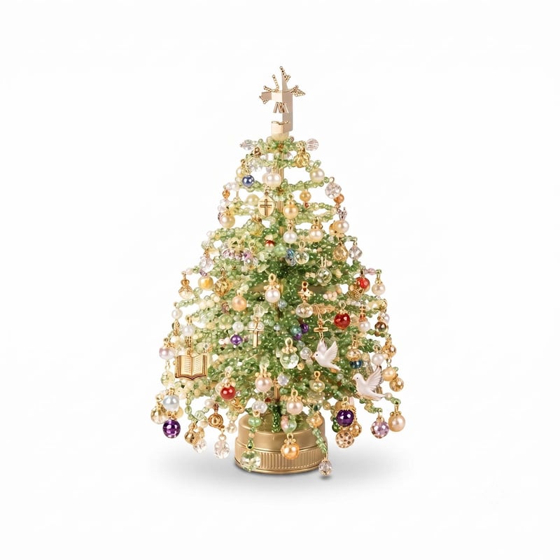 DIY-Perlen-Weihnachtsbaum-Dekorations-Bastelset