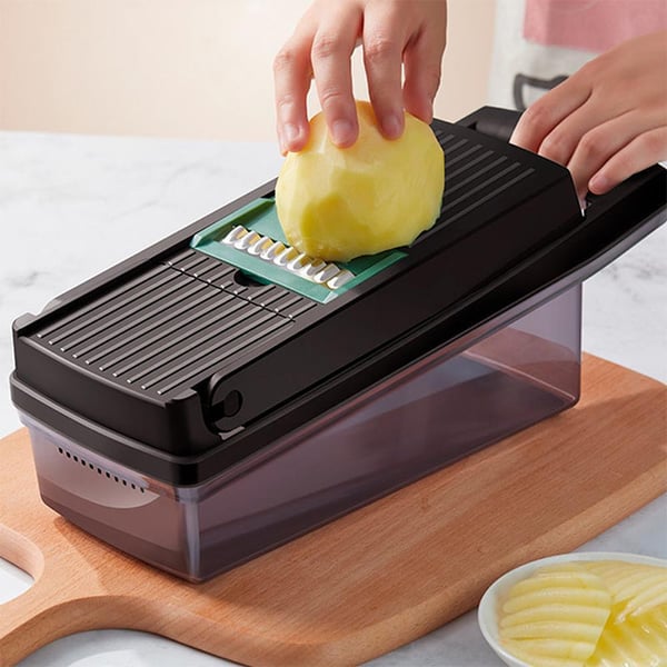 Multifunktionellt grönsaksskärset