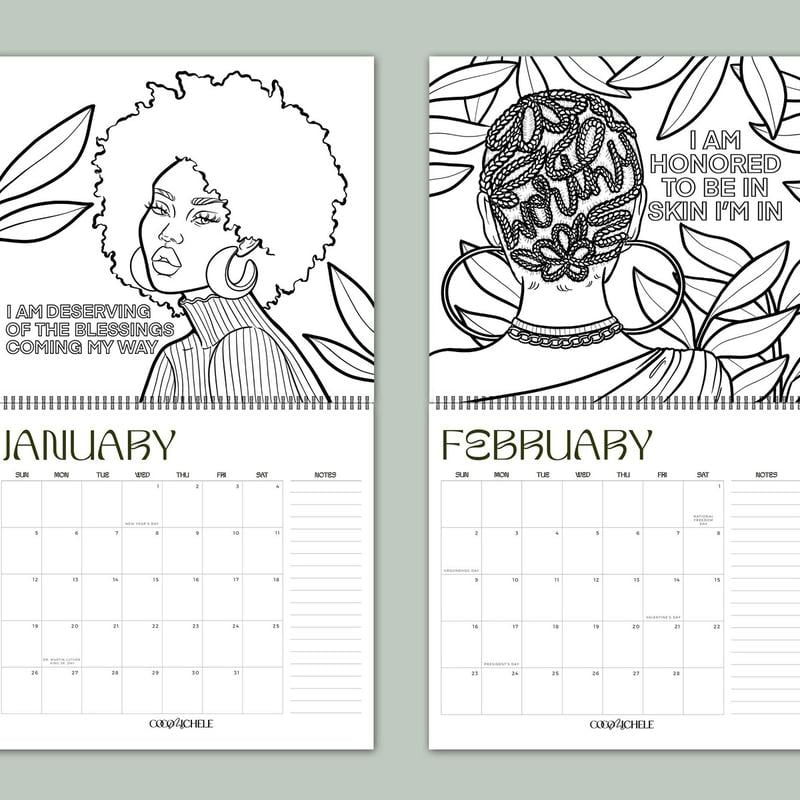2025 Affirmation Wall Calendar