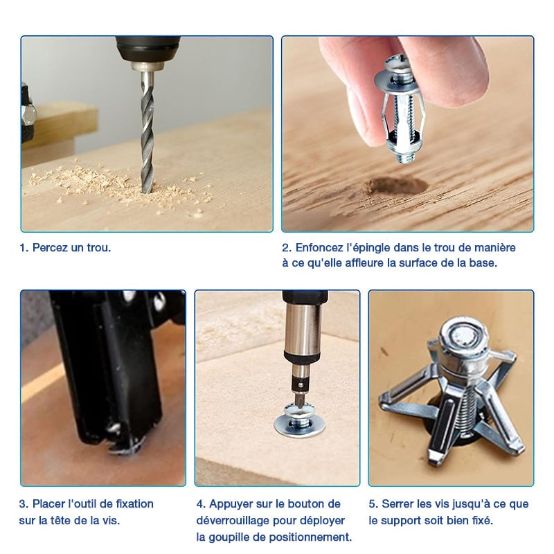 écrou De Pétale De Vis D'expansion (50 Pièces)