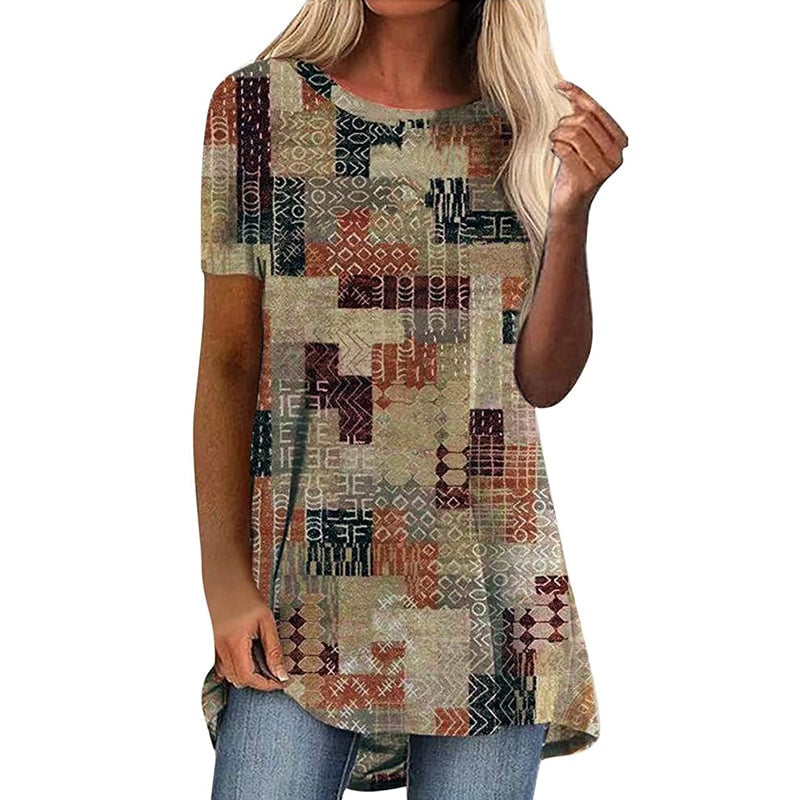 Kortärmad T-shirt med tryck