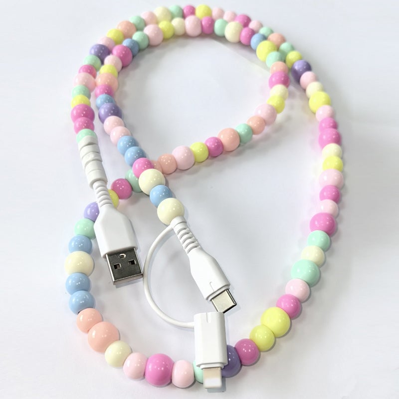 Kreatives Perlen-2-in-1-Datenkabel
