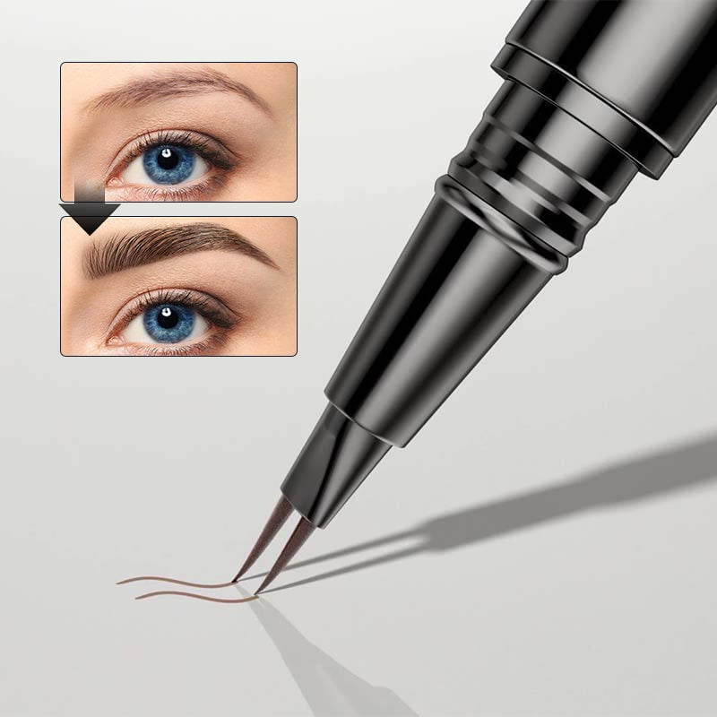 Stylo à sourcils 2 en 1 à double extrémité