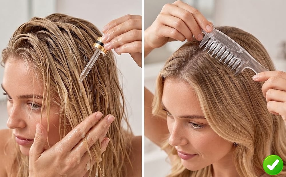 Traditional scalp treatment application
