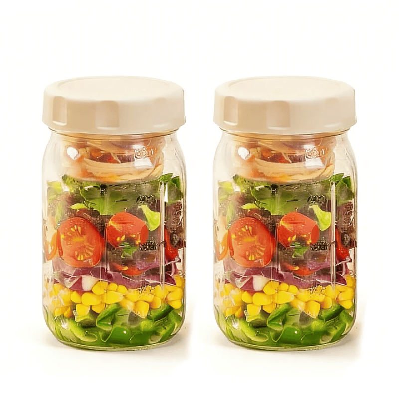 Sakerplus® Salad Dressing Container Glass Jars
