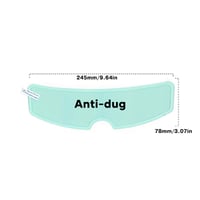 Anti-dug og regntæt visirbelægning