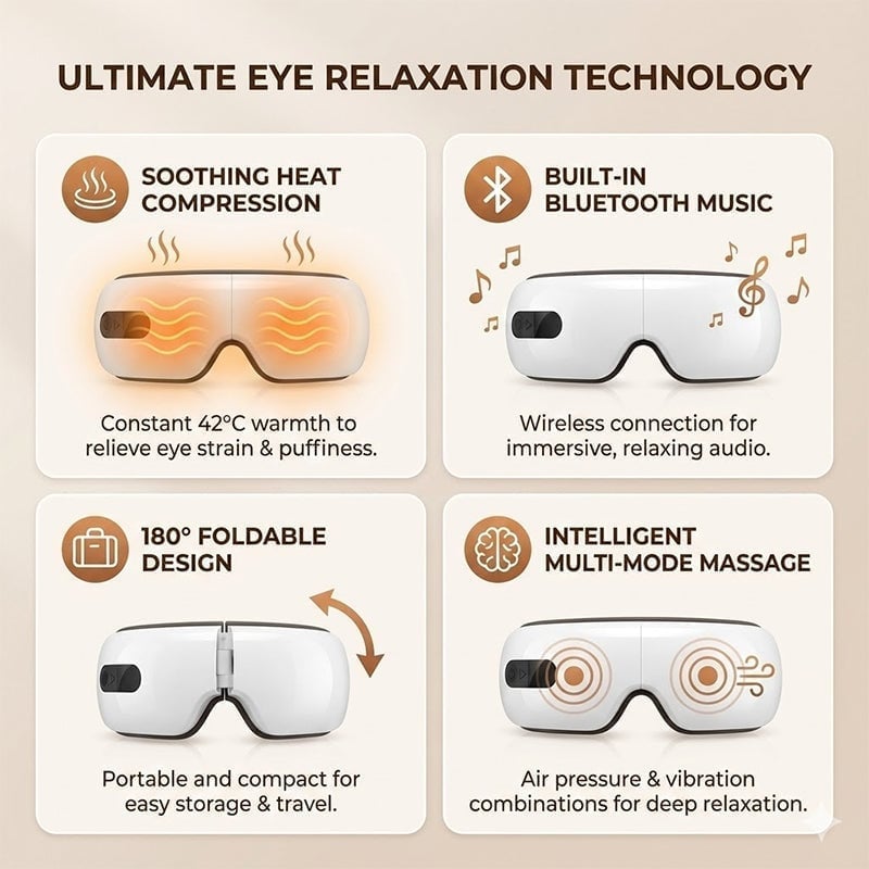 Heated Eye Massager With Music