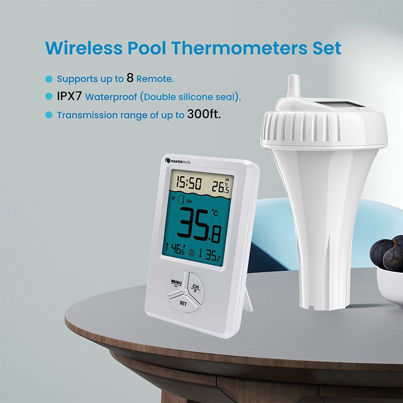 Sakerplus Wireless Pool Thermometer