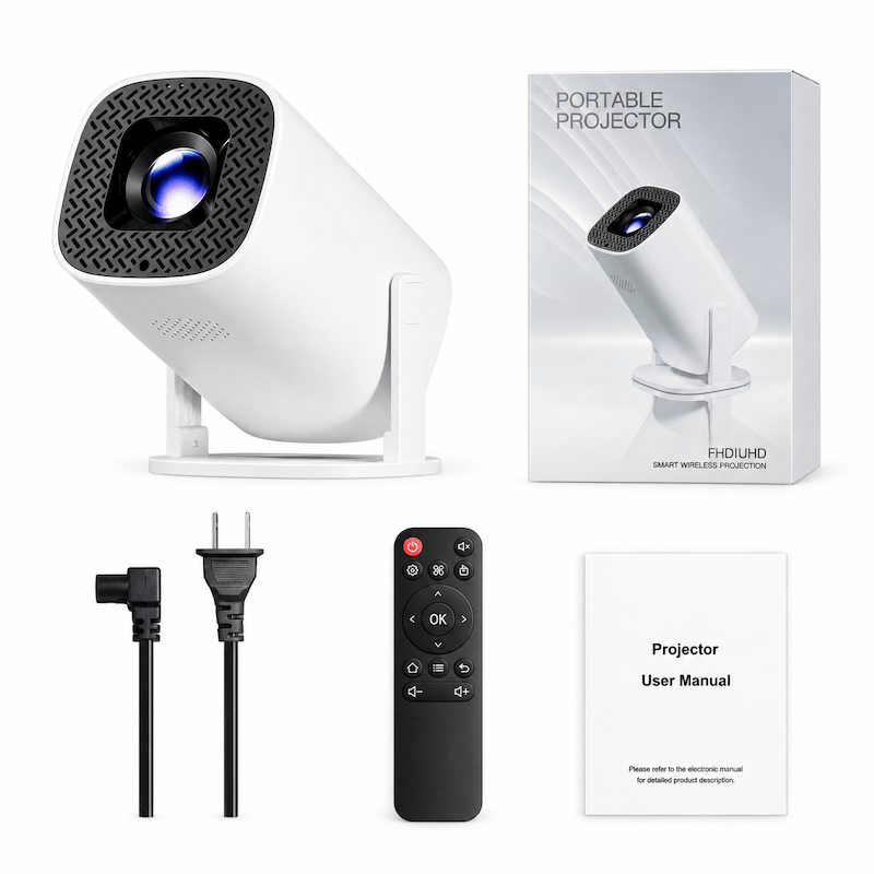 Sakerplus® Smart Rotatable Portable Mini Projector